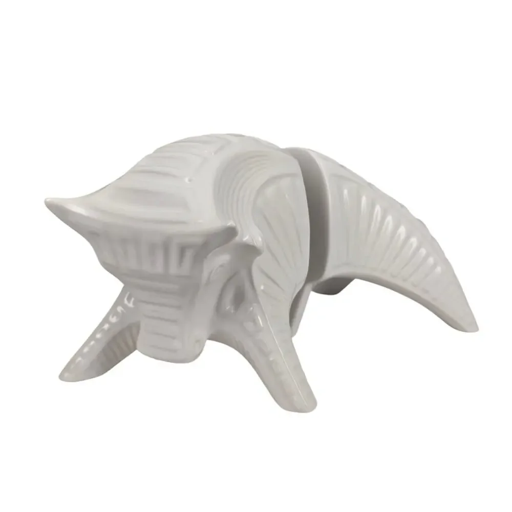 JONATHAN ADLER TAURUS BULL CERAMIC STATUE BOOKENDS – DISCONTINUED – MCM – RARE